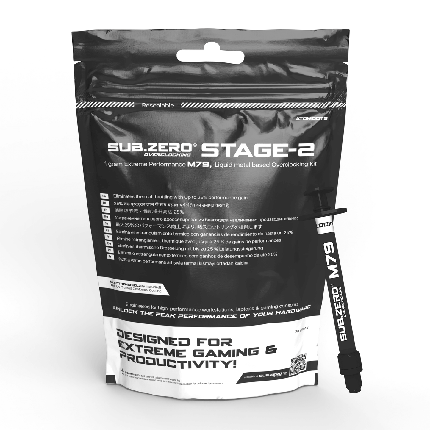 ATOMDOTS M79 - Liquid Metal Thermal Interface Material (Tim) | 79 W/m*K | Stage 2 Kit